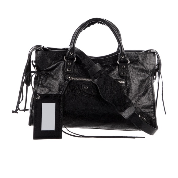 Balenciaga Handbags - Balenciaga Logo Motocross Classic City Bag